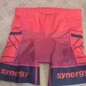 Synergy Pink and Black Padded Cycling Shorts